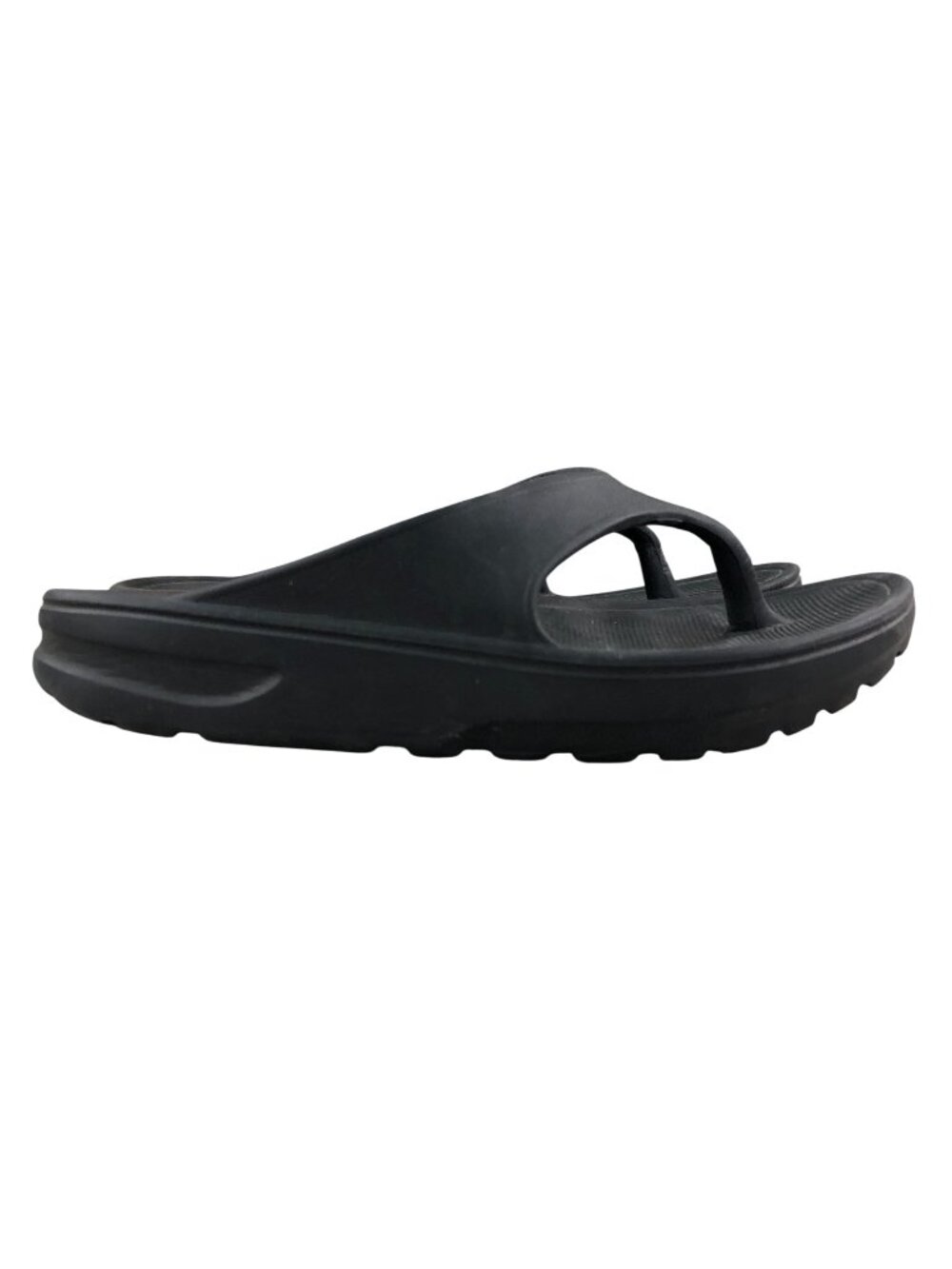 My Pillow Women's Size 5 Black Super Soft Foam Slip On Open Toe Thong Sandals